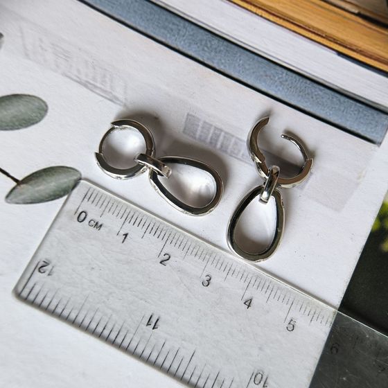 Silver Earrings with Fianites
