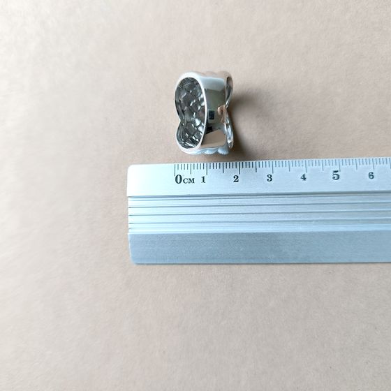 Silver ring without stones