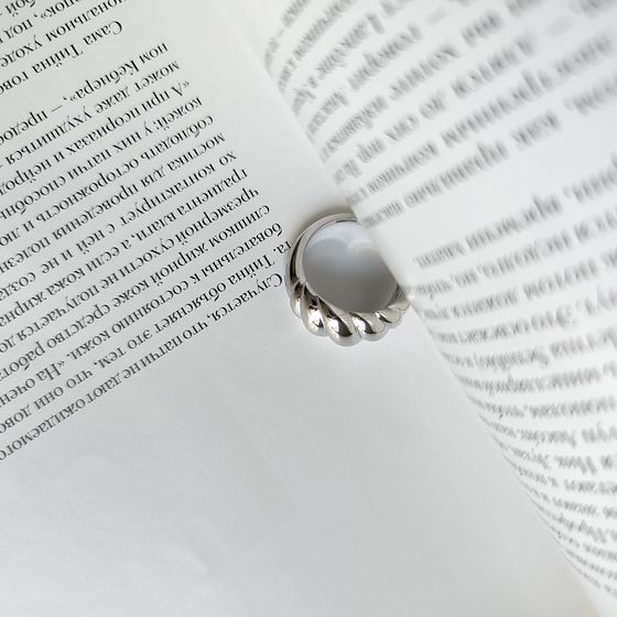 Silver ring without stones