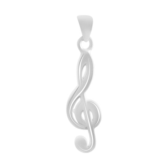 Silver pendant without stones