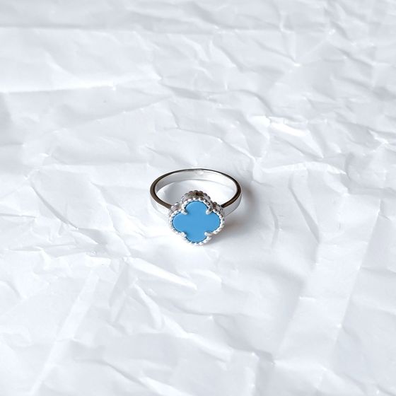 Silver ring with turquoise