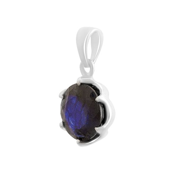 Срібна підвіска із сапфіром 4.01ct