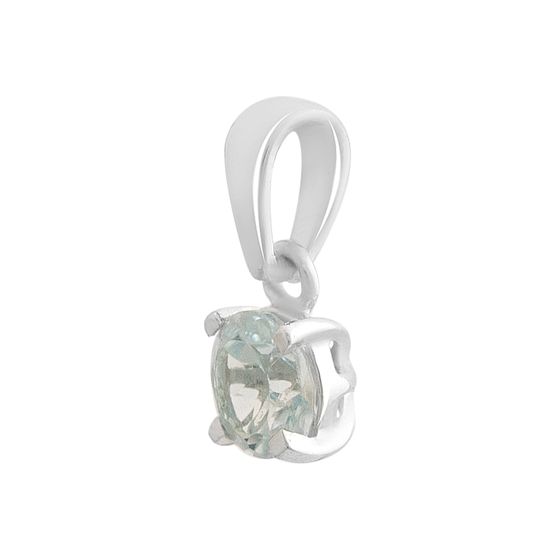 Silver pendant with a 0.54-carat topaz