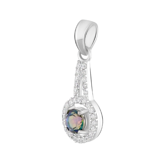 Silver pendant with mystic topaz 1.26ct