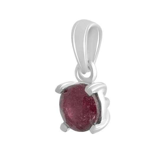Срібна підвіска з рубіном 0.963ct