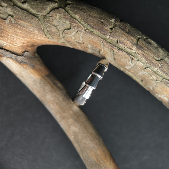 Silver ring without stones