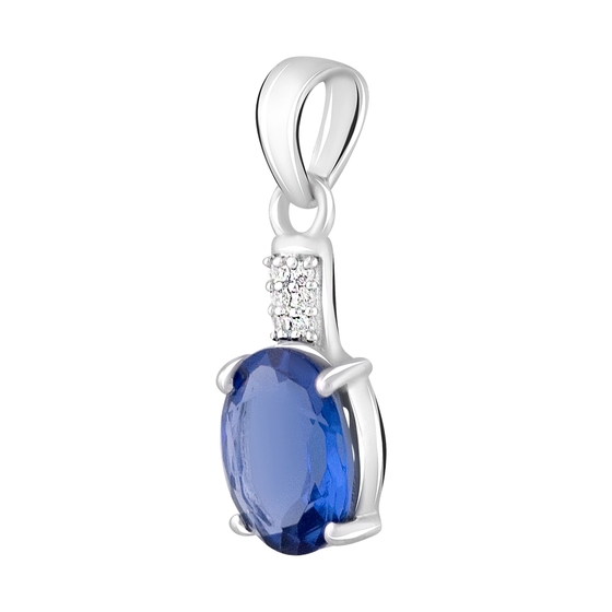 Серебряная подвеска с танзанитом nano 1.997ct