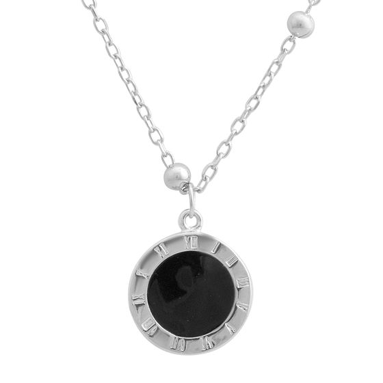 Silver necklace with yemallu