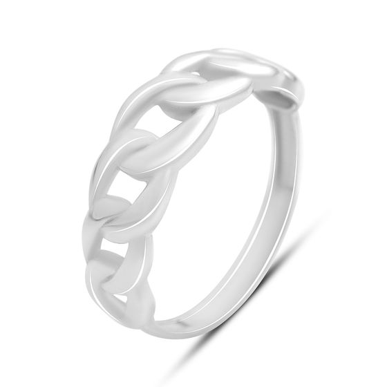 Silver ring without stones