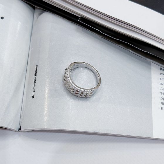 Silver Ring with Fianites