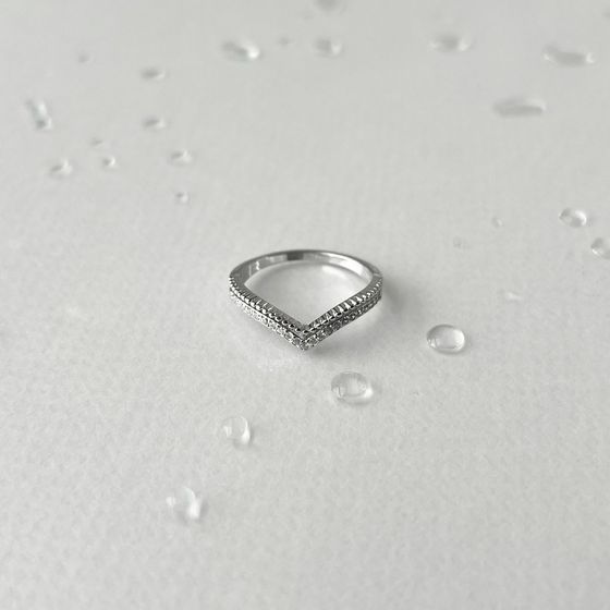 Silver Ring with Fianites