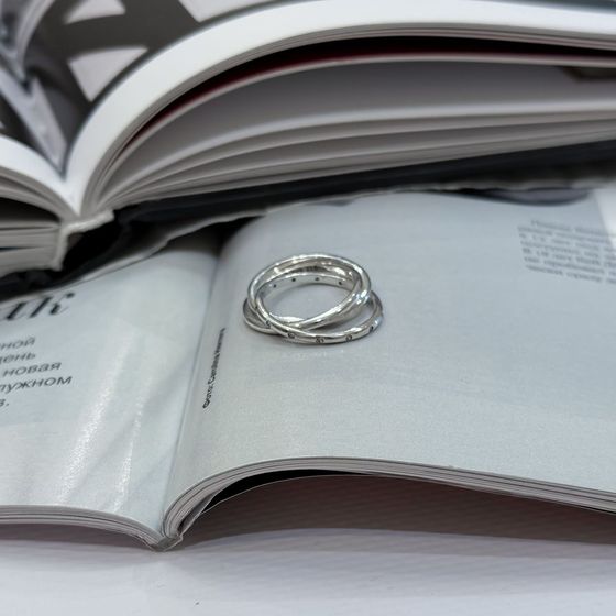 Silver Ring with Fianites