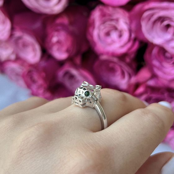 Silver Ring with Fianites