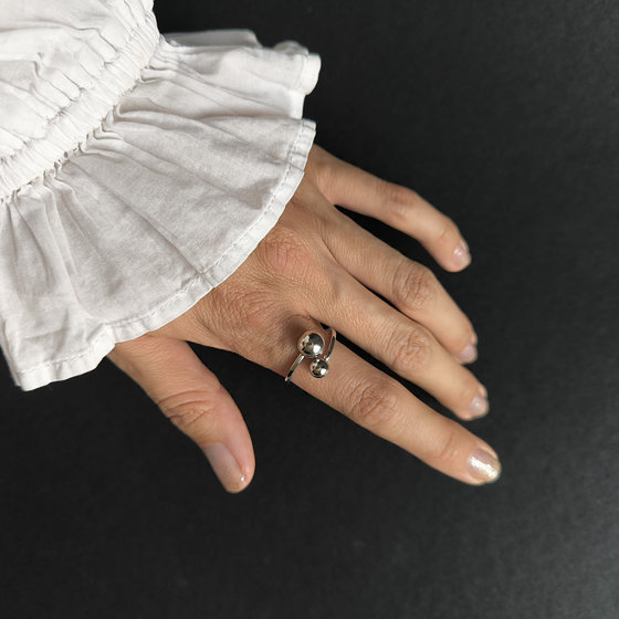 Silver ring without stones