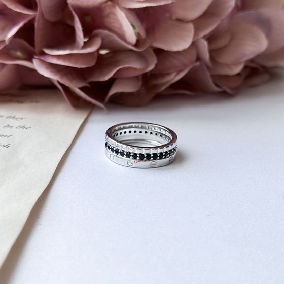 Silver Ring with Fianites