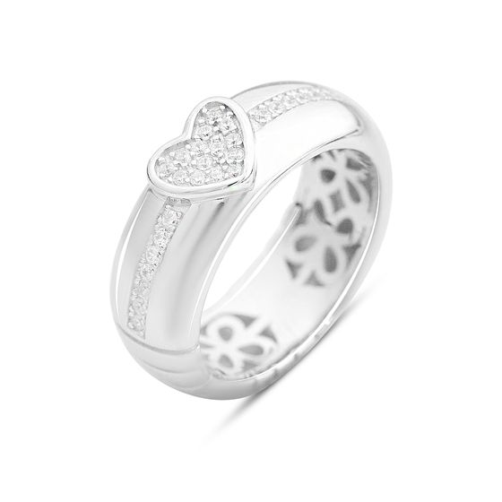 Silver Ring with Fianites