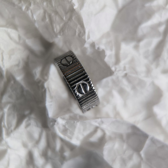 Silver ring without stones