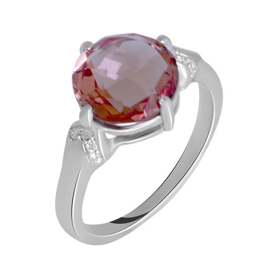Silver ring with a 3.66-carat sultana