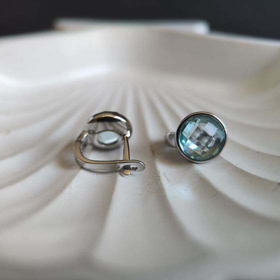 Silver Earrings with Fianites