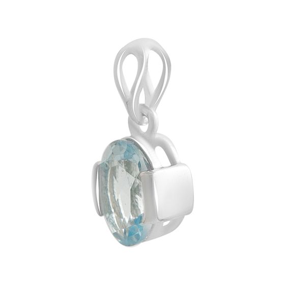 Silver pendant with topaz 1.442ct