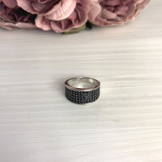 Silver Ring with Fianites