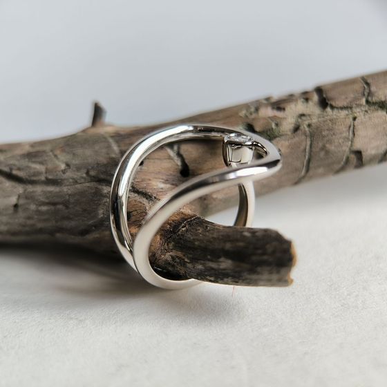 Silver Ring with Fianites
