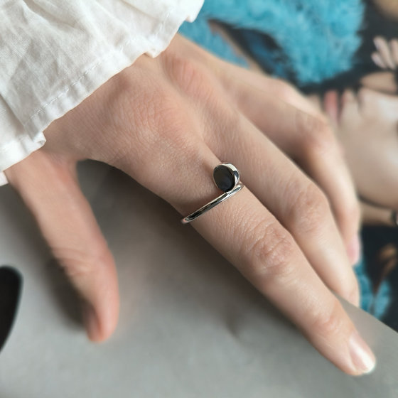Silver ring without stones