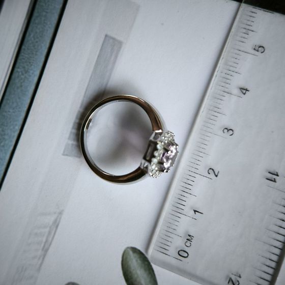 Срібна каблучка з аметистом 1.53ct