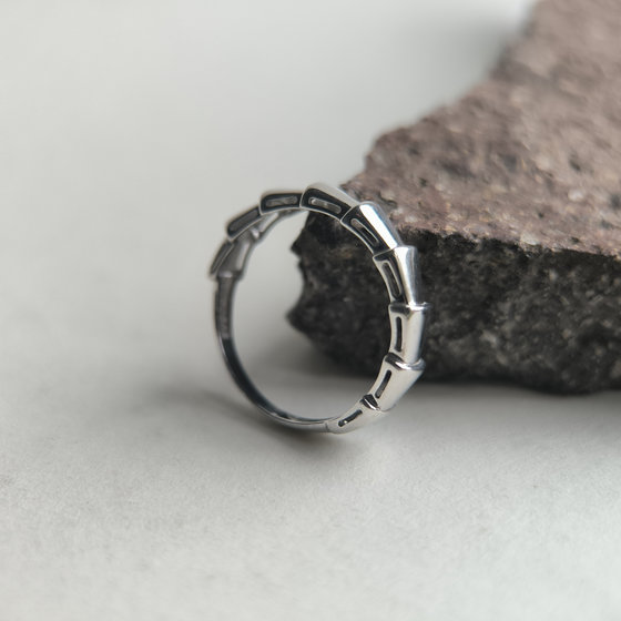 Silver ring without stones