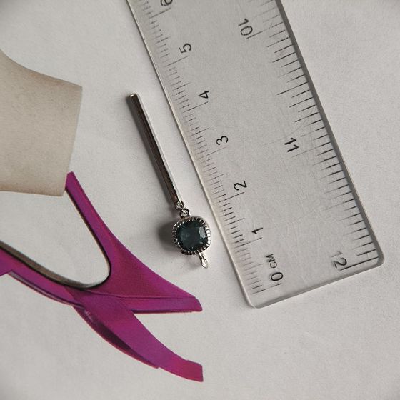 Срібна підвіска з топазом Лондон Блю 0.783ct