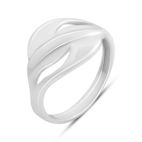Silver ring without stones