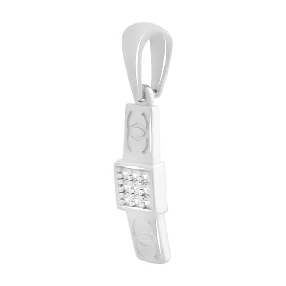 Sterling silver pendant with 0.09ct fianites