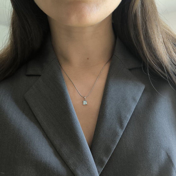 Серебряная подвеска с топазом 0.79ct