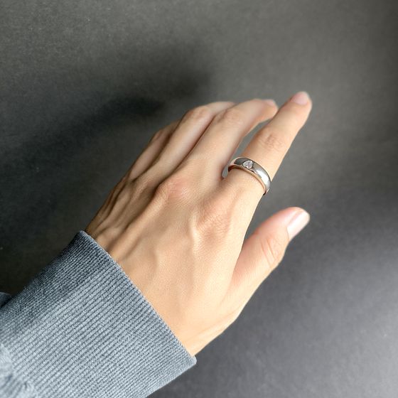 Silver Ring with Fianites