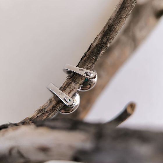 Silver Earrings with Fianites