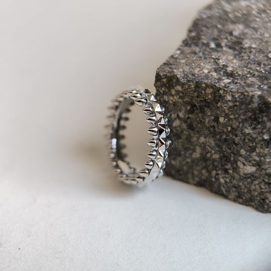 Silver ring without stones