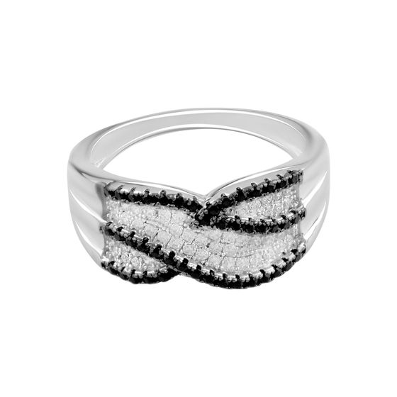 Silver Ring with Fianites