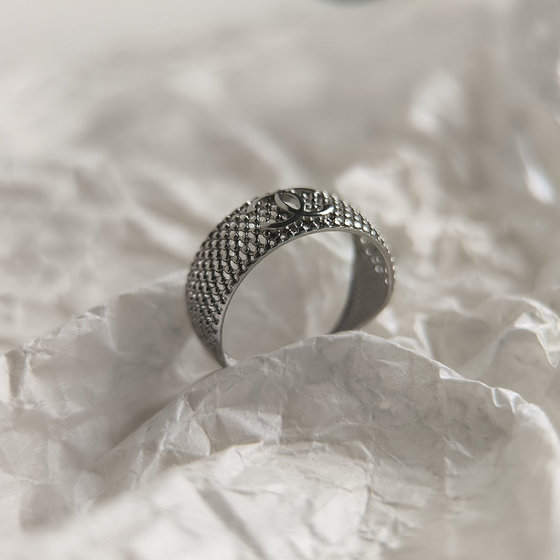 Silver ring without stones