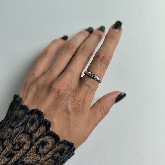 Silver Ring with Fianites