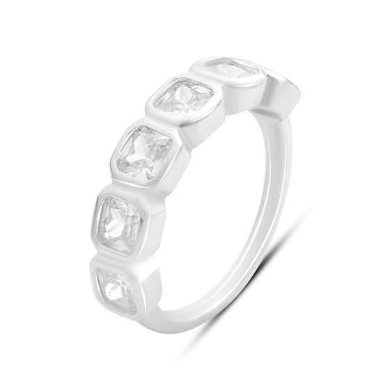 Silver Ring with Fianites