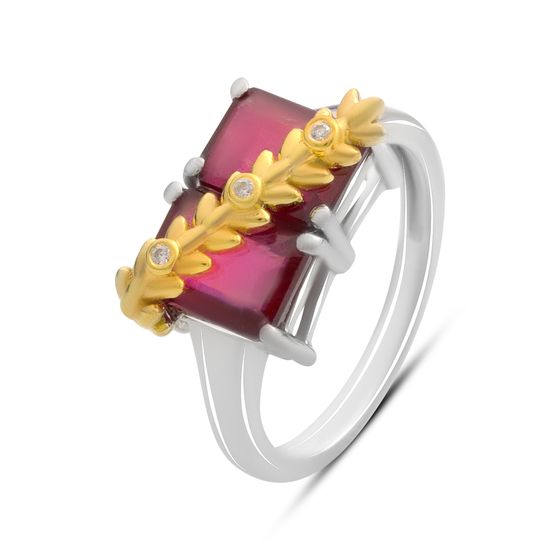 Серебряное кольцо с рубином 4.188ct