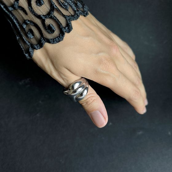 Silver ring without stones