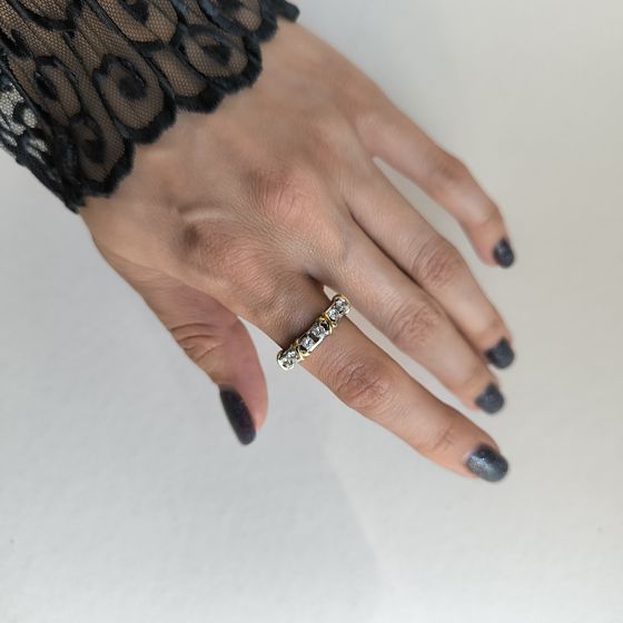 Silver Ring with Fianites