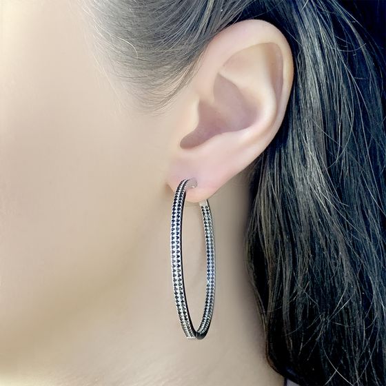Silver Earrings with Fianites