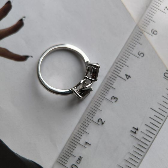 Silver ring with rauchtopaz (smoky quartz) 1.925ct