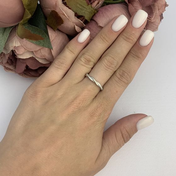 Silver Ring with Fianites