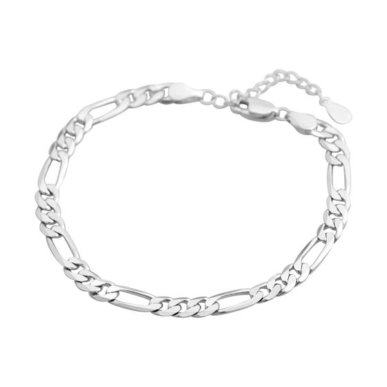 Silver bracelet without stones