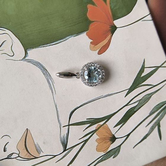 Срібна підвіска з топазом 2.704ct