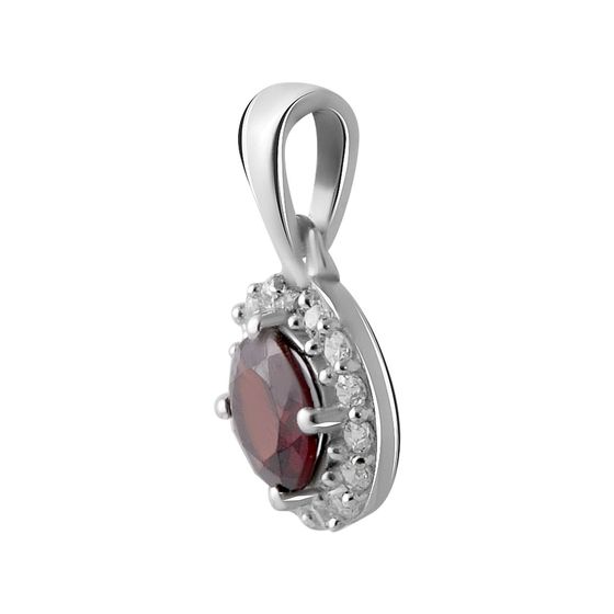 Срібна підвіска з гранатом 0.853ct