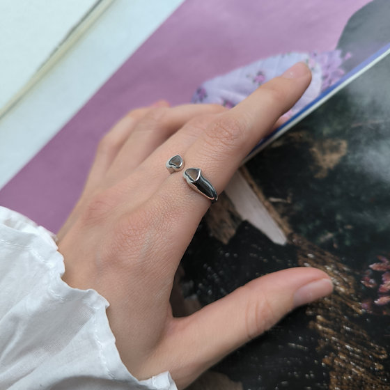 Silver ring without stones